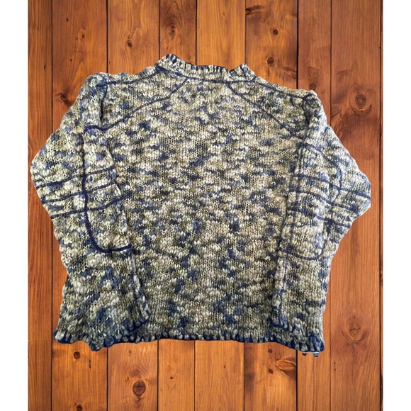 Schott Bros. Men's Size L Hand Crafted Green Wool Blend Ribbed Pullover Sweater - Picture 2 of 7